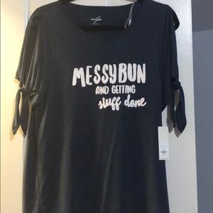 francesca’s women’s blue t-shirt